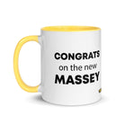 The Tractor Mugs Store Congrats On The New Massey | Mug with Color Inside Quality Farmers Merch