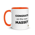 The Tractor Mugs Store Congrats On The New Massey | Mug with Color Inside Quality Farmers Merch