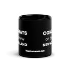 The Tractor Mugs Store Congrats On The New New Holland  | Black Glossy Mug Quality Farmers Merch