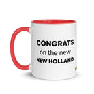 The Tractor Mugs Store Congrats On The New New Holland | Mug with Color Inside Quality Farmers Merch
