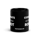 The Tractor Mugs Store Congrats On The New Robot  | Black Glossy Mug Quality Farmers Merch