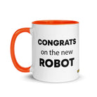 The Tractor Mugs Store Congrats On The New Robot  | Mug with Color Inside Quality Farmers Merch