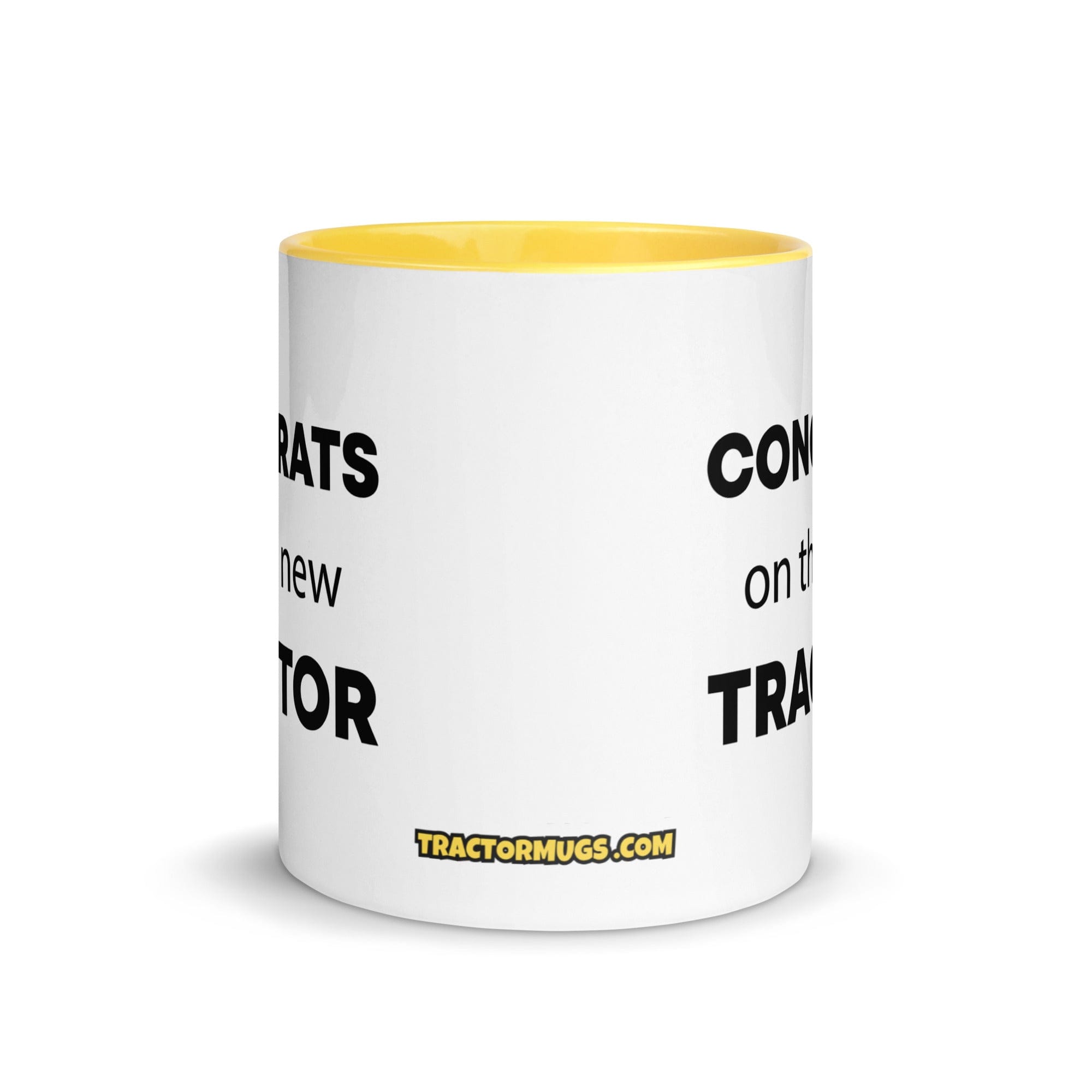 The Tractor Mugs Store Congrats On The New Tractor  | Mug with Color Inside Quality Farmers Merch