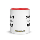 The Tractor Mugs Store Congrats You Married A Farmer | Mug with Color Inside Quality Farmers Merch