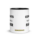 The Tractor Mugs Store Congrats You Married A Farmer | Mug with Color Inside Quality Farmers Merch