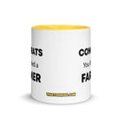 The Tractor Mugs Store Congrats You Married A Farmer | Mug with Color Inside Quality Farmers Merch