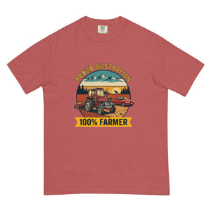 The Tractor Mugs Store Crimson Massey Ferguson 135 PROUD AUSTRALIAN 100% FARMER Outdoor | Unisex Premium T-shirt Quality Farmers Merch