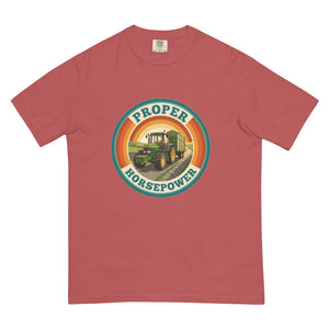 The Tractor Mugs Store Crimson / S John Deere 7810 PROPER HORSEPOWER | Unisex Premium T-shirt Quality Farmers Merch