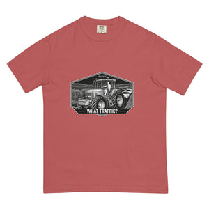 The Tractor Mugs Store Crimson / S John Deere 7810 TRAFFIC WHAT TRAFFIC? Moose | Unisex Premium T-shirt Quality Farmers Merch