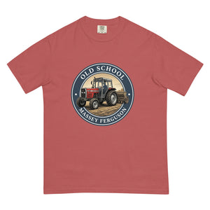 The Tractor Mugs Store Crimson / S Massey Ferguson 390T OLD SCHOOL MASSEY FERGUSON Engraving | Unisex Premium T-shirt Quality Farmers Merch