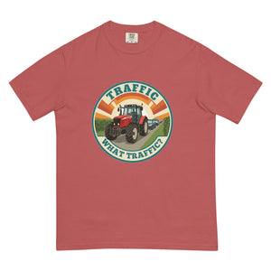 The Tractor Mugs Store Crimson / S Massey Ferguson 6480 TRAFFIC WHAT TRAFFIC? Retro | Unisex Premium T-shirt Quality Farmers Merch