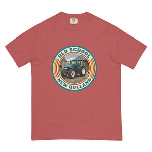 The Tractor Mugs Store Crimson / S New Holland TM 135 OLD SCHOOL NEW HOLLAND Retro | Unisex Premium T-shirt Quality Farmers Merch