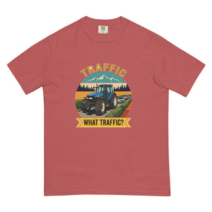 The Tractor Mugs Store Crimson / S New Holland TM 155 TRAFFIC WHAT TRAFFIC? Outdoor | Unisex Premium T-shirt Quality Farmers Merch