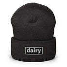 The Tractor Mugs Store Dark Grey OASIS Style 'Dairy' | Cuffed Beanie Quality Farmers Merch