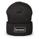The Tractor Mugs Store Dark Grey OASIS Style 'farmer' | Cuffed Beanie Quality Farmers Merch