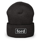 The Tractor Mugs Store Dark Grey OASIS Style 'Ford' Cuffed Beanie Quality Farmers Merch