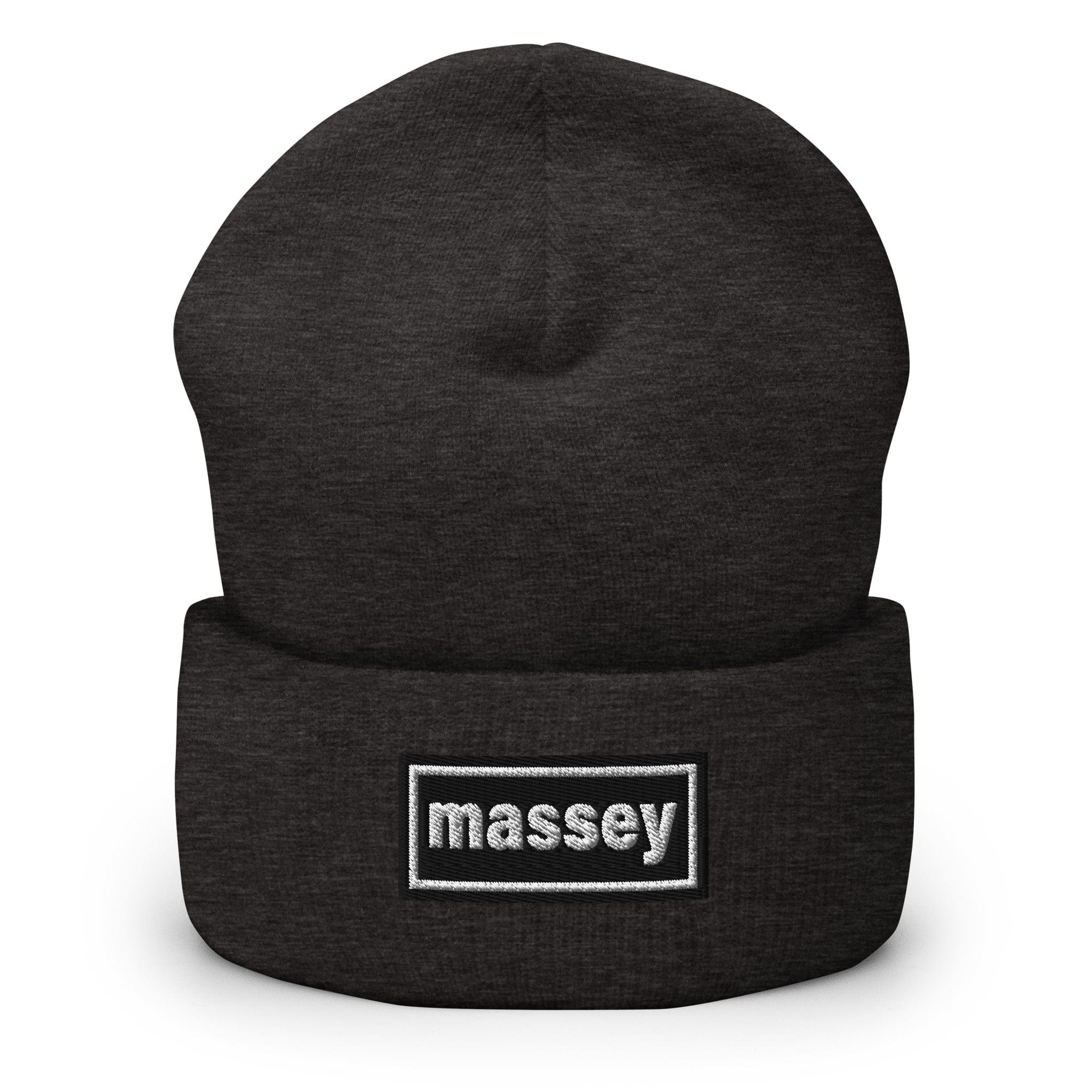 The Tractor Mugs Store Dark Grey OASIS Style 'Massey' | Cuffed Beanie Quality Farmers Merch