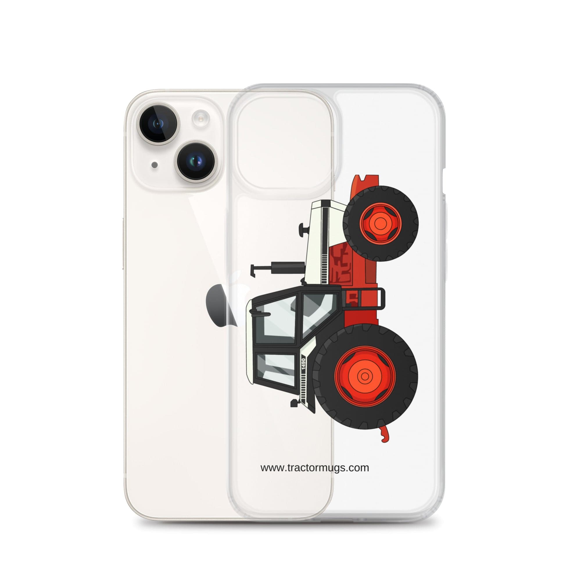 The Tractor Mugs Store David Brown 1490 4WD | Clear Case for iPhone® Quality Farmers Merch