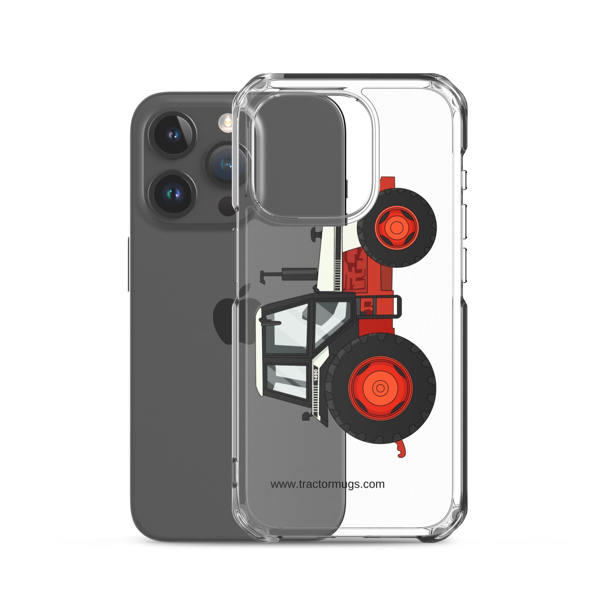 The Tractor Mugs Store David Brown 1490 4WD | Clear Case for iPhone® Quality Farmers Merch