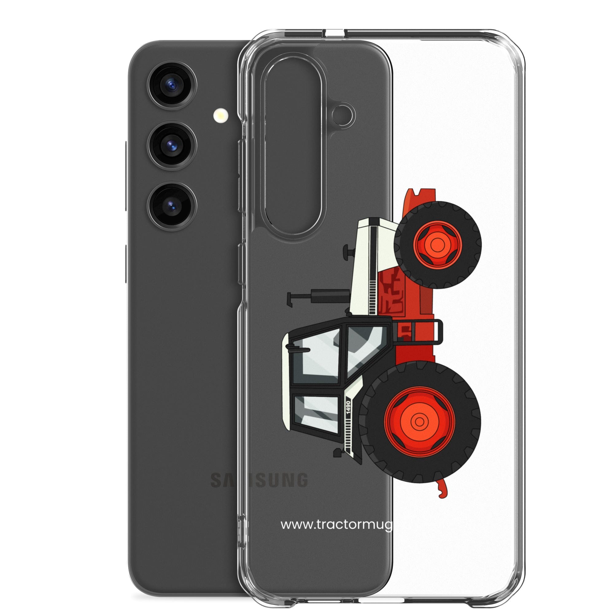 The Tractor Mugs Store David Brown 1490 4WD | Clear Case for Samsung® Quality Farmers Merch