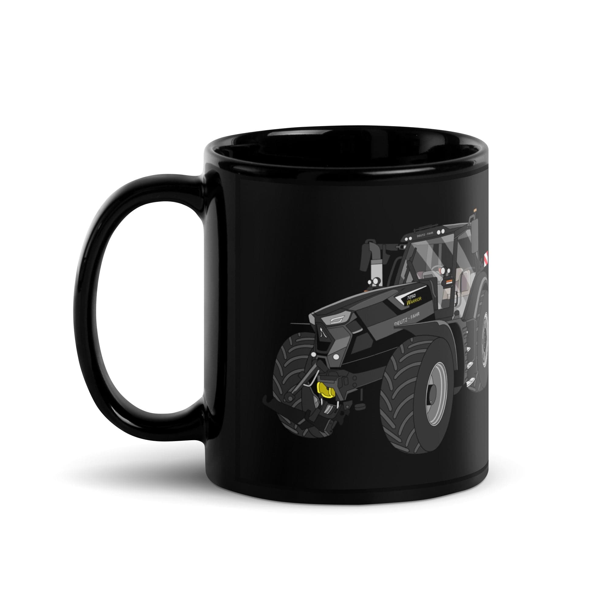 The Tractor Mugs Store Deutz-Fahr 7250 TTV Warrior Edition | Black Glossy Mug Quality Farmers Merch