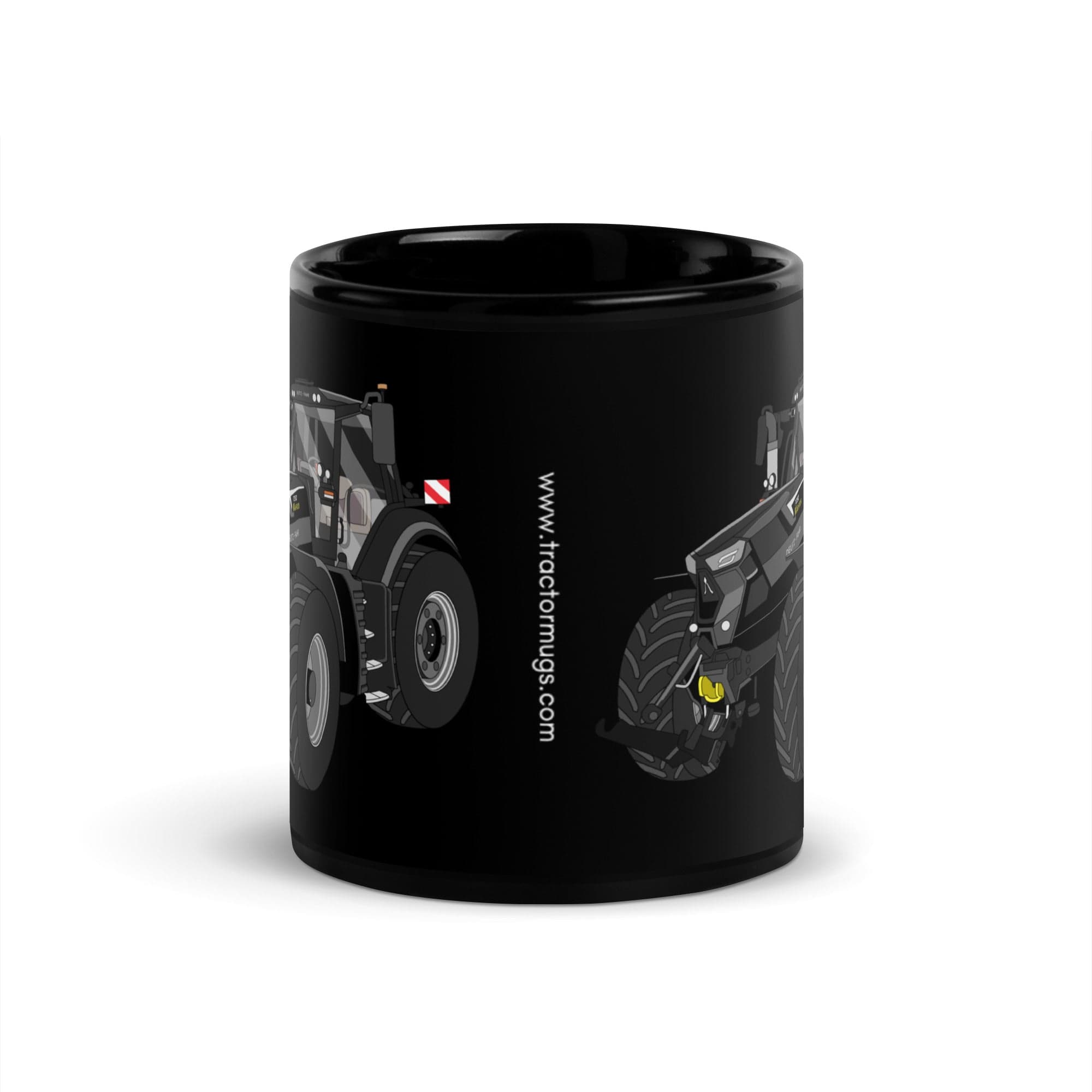 The Tractor Mugs Store Deutz-Fahr 7250 TTV Warrior Edition | Black Glossy Mug Quality Farmers Merch