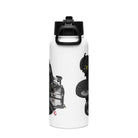 The Tractor Mugs Store Deutz-Fahr 7250 TTV Warrior Edition | Stainless steel water bottle with a straw lid Quality Farmers Merch