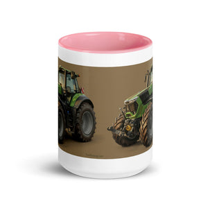The Tractor Mugs Store Deutz-Fahr 9340 Oil Painting | Mug with Color Inside Quality Farmers Merch