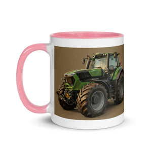 The Tractor Mugs Store Deutz-Fahr 9340 Oil Painting | Mug with Color Inside Quality Farmers Merch