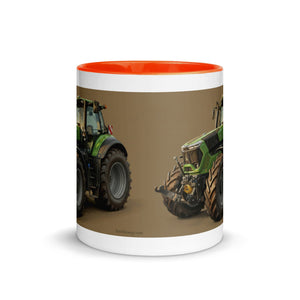 The Tractor Mugs Store Deutz-Fahr 9340 Oil Painting | Mug with Color Inside Quality Farmers Merch