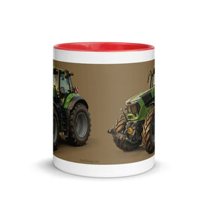 The Tractor Mugs Store Deutz-Fahr 9340 Oil Painting | Mug with Color Inside Quality Farmers Merch