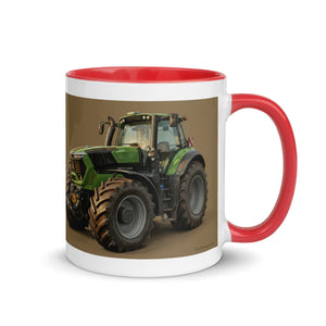 The Tractor Mugs Store Deutz-Fahr 9340 Oil Painting | Mug with Color Inside Quality Farmers Merch