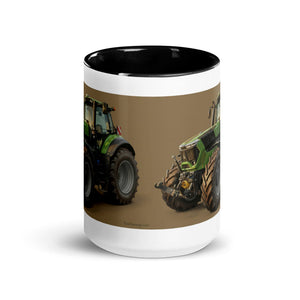 The Tractor Mugs Store Deutz-Fahr 9340 Oil Painting | Mug with Color Inside Quality Farmers Merch