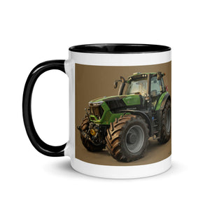The Tractor Mugs Store Deutz-Fahr 9340 Oil Painting | Mug with Color Inside Quality Farmers Merch
