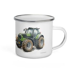 The Tractor Mugs Store Deutz-Fahr 9340 Watercolor | Enamel Mug Quality Farmers Merch