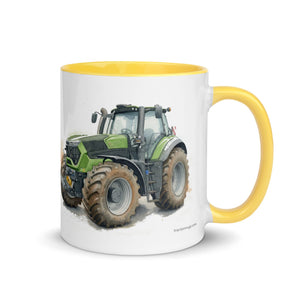 The Tractor Mugs Store Deutz-Fahr 9340 Watercolor | Mug with Color Inside Quality Farmers Merch