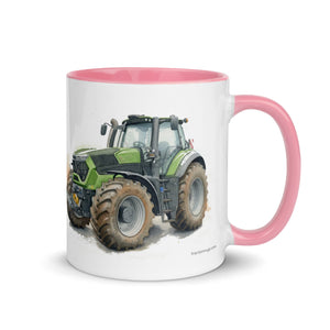 The Tractor Mugs Store Deutz-Fahr 9340 Watercolor | Mug with Color Inside Quality Farmers Merch