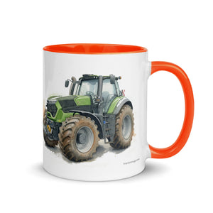The Tractor Mugs Store Deutz-Fahr 9340 Watercolor | Mug with Color Inside Quality Farmers Merch