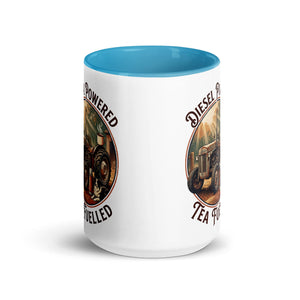 The Tractor Mugs Store Diesel Powered. Tea Fuelled | Mug with Color Inside Quality Farmers Merch