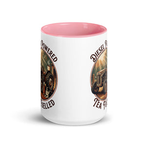 The Tractor Mugs Store Diesel Powered. Tea Fuelled | Mug with Color Inside Quality Farmers Merch