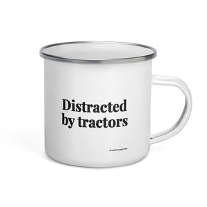 The Tractor Mugs Store Distracted by Tractors | Enamel Mug Quality Farmers Merch