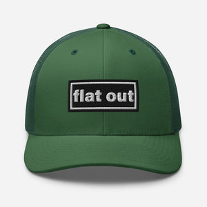The Tractor Mugs Store Evergreen Oasis Style Retro Flat Out | Trucker Cap Quality Farmers Merch