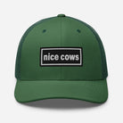 The Tractor Mugs Store Evergreen Oasis Style Retro Nice Cows | Trucker Cap Quality Farmers Merch