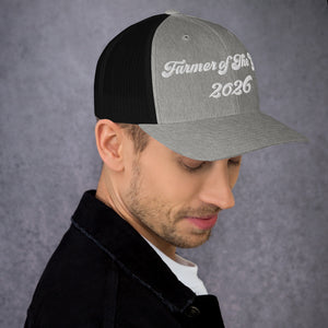 The Tractor Mugs Store Farmer of The Year 2026 | Retro 70's Trucker Cap Quality Farmers Merch