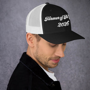 The Tractor Mugs Store Farmer of The Year 2026 | Retro 70's Trucker Cap Quality Farmers Merch