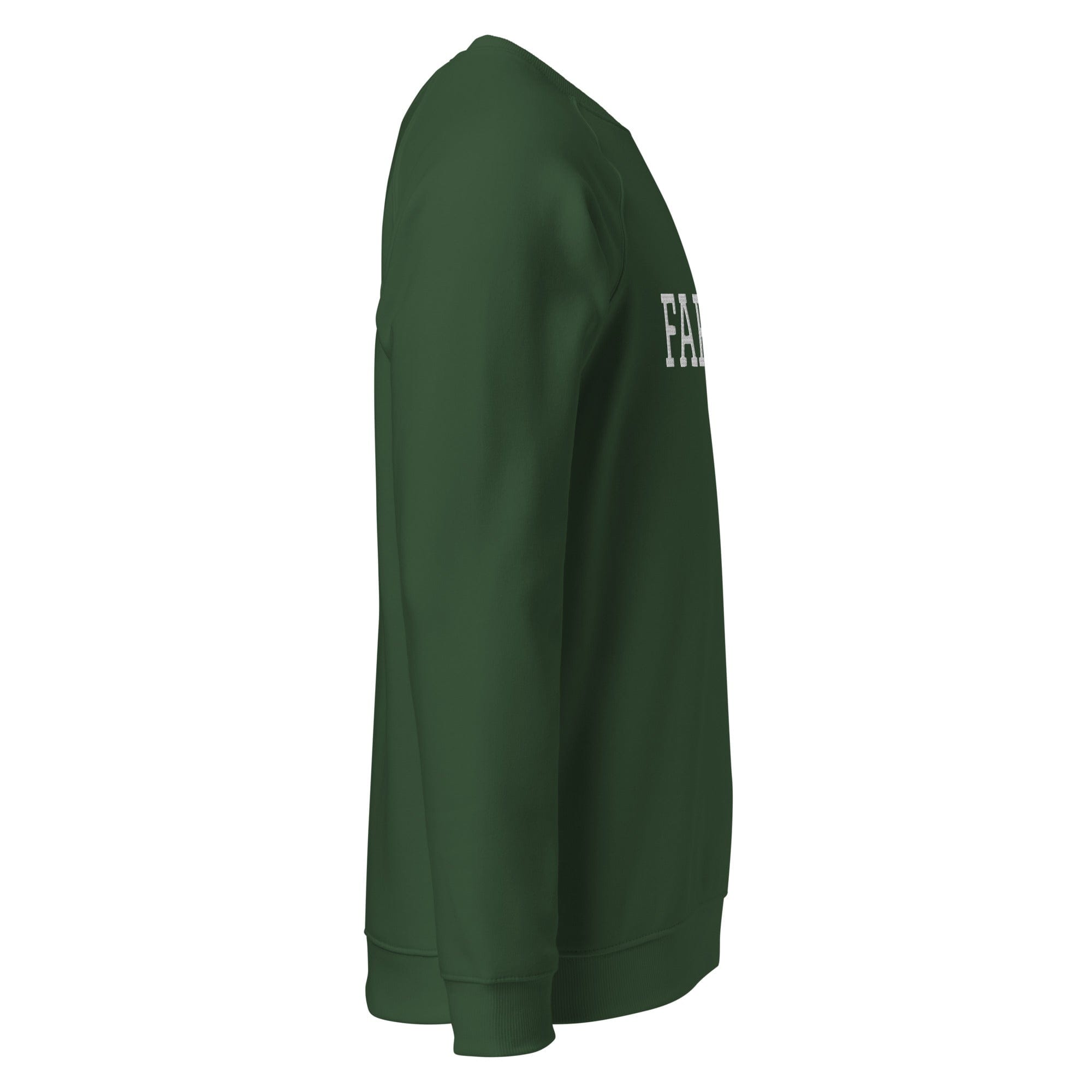 The Tractor Mugs Store FARMER Unisex | Organic Raglan Sweatshirt Quality Farmers Merch