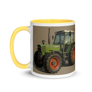 The Tractor Mugs Store Fendt 308 LSA 4WD Oil Painting | Mug with Color Inside Quality Farmers Merch
