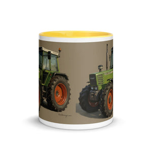 The Tractor Mugs Store Fendt 308 LSA 4WD Oil Painting | Mug with Color Inside Quality Farmers Merch