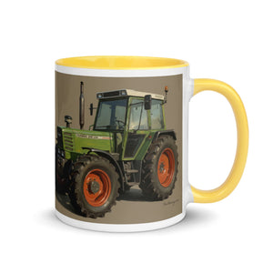 The Tractor Mugs Store Fendt 308 LSA 4WD Oil Painting | Mug with Color Inside Quality Farmers Merch