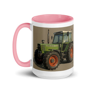 The Tractor Mugs Store Fendt 308 LSA 4WD Oil Painting | Mug with Color Inside Quality Farmers Merch